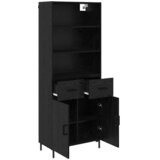  Highboard Crni hrast 69,5 x 34 x 180 cm Konstruirano drvo Slike
