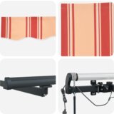  Automatska uvlakača tenda s LED-om u žutoj i narančastoj boji 450x300 cm | shoptok.hr