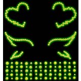 Leg Avenue Ayla Face Jewel Sticker EYE046 Clear Cene