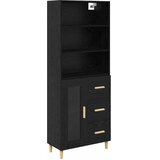  Highboard Crni hrast 69,5 x 32,5 x 180 cm Konstruirano drvo | shoptok.hr