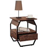MID.YOU Nočna Omarica Aulari S, Barva Hrasta, Črna | Shoptok.si