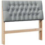  Tapecirani uzglavlje Svijetlo siva 100 cm Čvrsto borovo drvo | shoptok.hr