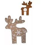 Jelen brezova dekoracija, samolepilna, les 4 x 4 cm - 12 kos | Shoptok.si
