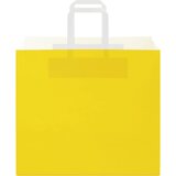  Papirnate vrećice 250 kom s ručkama žute 32x22x28 cm | Eponuda.com