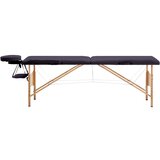 The Living Store Zložljiva masažna miza 2 coni les vijolična - Masažna Miza, (21417099) | Shoptok.si