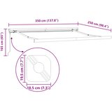  Skrovita tenda Svijetlo siva 350 x 250 cm Tkanina i Metal | shoptok.hr