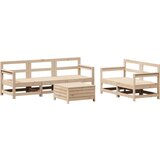  The Living Store Vrtna sedežna garnitura 6-delna trdna borovina - Vrtna Sedežna Garnitura, (21460128) | Shoptok.si