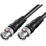 bnc kabel (0.5m, bnc muški na muški 50, crni)