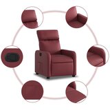  Naslonjač od umjetne kože crvena boja vina | shoptok.hr