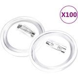  Set gumba za značke sa sigurnosnim iglama 100 kom akrilni 58 mm | shoptok.hr