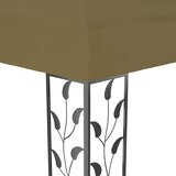  Sjenica s duplim krovom i LED svjetlima 3 x 4 m smeđe-siva | shoptok.hr