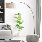 Brilliant Stojeća lampa WILEY 1xE27/60W/230V crna/bež | Eponuda.com
