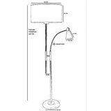 Opviq Forza Eskitme Lambader Silindir Açık Hasır Gri Abajurlu Light Grey Floor Lamp | Eponuda.com