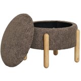 House Nordic Rjav tabure iz tkanine bouclé Medas – | Shoptok.si