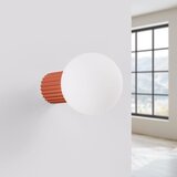 Sollux Stenska svetilka HALO rdeča okra IP44, (5000352048) | Shoptok.si