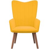  Stolica za opuštanje s osloncem za noge boja senfa baršunasta | shoptok.hr