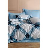 Aberto Design set posteljine Andri, 195x220 cm, bijelo-plava | Eponuda.ba