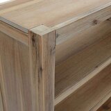  Knjižna omara 7-nadstropna 80x30x200 cm trden akacijev les, (20705281) | Shoptok.si