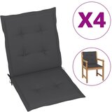 vidaXL jastuci za vrtne stolice 4 kom antracit 100 x 50 x 3 cm Cijene