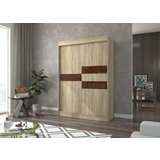 ADRK Klizni ormar BATIA s lakobel staklom 150 cm - SONOMA-OKOLADNI LACOBEL | shoptok.hr