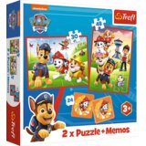 Puzzle Memorijske kartice 2u1 Paw Patrol Pas i tim u akciji Trefl 93337 Cene