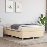  Okvir za krevet s oprugom krem 120 x 200 cm od tkanine | shoptok.hr