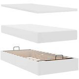  Okvir kreveta s madracima bijela 180x200 cm umjetna koža | shoptok.hr