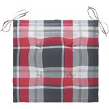  Jastuci za vrtne stolice 2kom crveni karirani 40x40x3cm tkanina | shoptok.hr