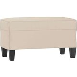 vidaXL Klupa krem 70 x 35 x 41 cm od mikrovlakana - Krema 70 x 35 x 41 cm | shoptok.hr