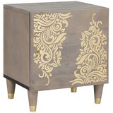 Ormarić s vratima 2 pcs Siva 40 x 33 x 46 cm Čvrsto drvo manga | shoptok.hr