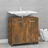 The Living Store Kopalniška omarica dimljeni hrast 60x33x60 cm inženirski les - Kopalniška Omarica, (21436915) | Shoptok.si