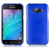 Cadorabo Ohišje, združljiv s Samsungom v modrem - zaščitnem pokrovu, narejen iz fleksibilnega silikona TPU v brušenem dizajnu, (20572601) | Shoptok.si