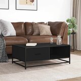  Stolić za kavu crni 90 x 57 x 35 cm konstruirano drvo i metal | Eponuda.com