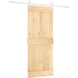  Klizna vrata s priborom za montažu 85 x 210 cm masivna borovina | shoptok.hr
