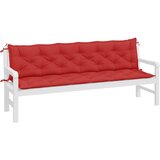  Jastuci za vrtnu klupu 2 kom crvena 200x50x7cm tkanine Oxford | shoptok.hr