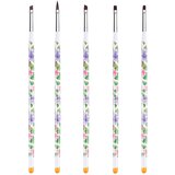 INF Nail Art čopiči 5-delni MultiColor, (21247635) | Shoptok.si