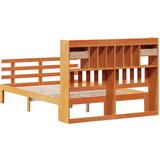  Knjižna postelja brez vzmetnice vošč. rjava 150x200 cm borovina, (21611862) | Shoptok.si