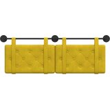  Držeće uzglavlje Zidne Žuta 130 x 55 x 5 cm Baršun - Žuta 120 cm bez LED | shoptok.hr