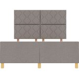 vidaXL Postelja Taupe 140x190 cm Tkanina, (22052985) | Shoptok.si