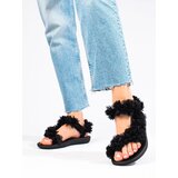 Shelvt Women's black scented Velcro sandals | Eponuda.ba