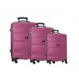  Porto, kofer, set 3 komada, abs, vino roze 100092 | ePonuda.com