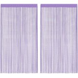  Vrvne zavese 2 kosa vijolične 100x250 cm, (5000298255) | Shoptok.si