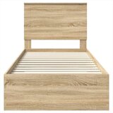  Krevetna konstrukcija s ladicama Sonoma hrast 75 x 190 cm | shoptok.hr