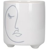 Kitchen Craft Bijela keramička posuda za cvijeće Abstract Face | shoptok.hr