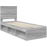  Konstrukcija postelje z vzglavjem Siva Sonoma 75 x 190 cm, (5000121042) | Shoptok.si