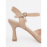 GOODIN Beige pumps with an open heel | Shoptok.si