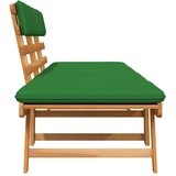 Klupa s jastucima 2-u-1 190 cm masivno bagremovo drvo | shoptok.hr