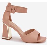 EVENTO Elegant women's sandals on a heel nude Rosazara | shoptok.hr