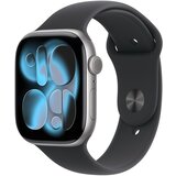 Apple Watch Series 11 GPS 46mm Space Grey Aluminium Case with Black Sport Band - M/L, (5000011441) | Shoptok.si