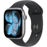 Apple Watch Series 11 GPS 46mm Space Grey Aluminium Case With Black Sport Band MEV44 M/L | Eponuda.ba